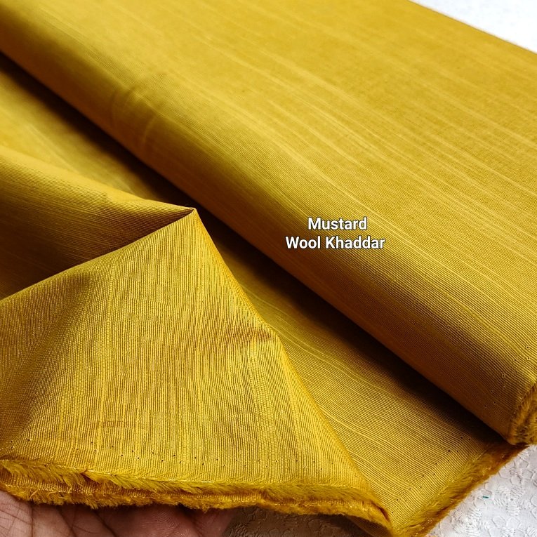 Plain Wool Khaddar 2PC Suit | Mustard