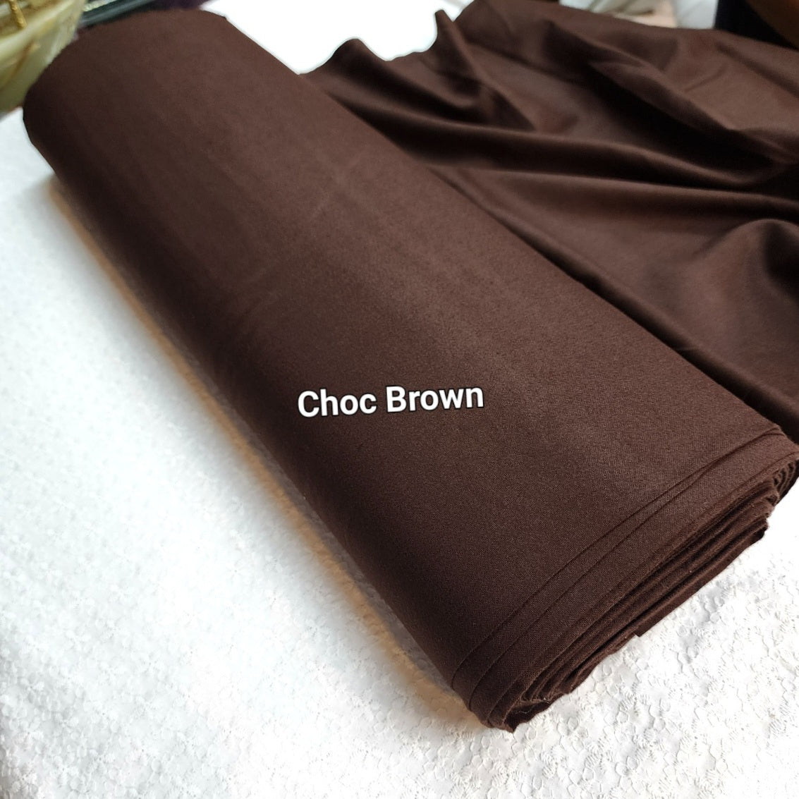 Plain Marina Peach Wool Suit | Choc Brown